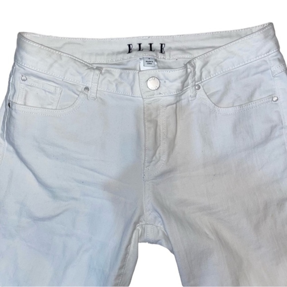 ELLE MID RISE WHITE JEANS SIZE 4 - Picture 5 of 5